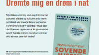 Fotoet viser overskrift og manchet på artiklen om søvn herunder forsiden af Peter Lund Madsens bog om søvn, der anmeldes. 
